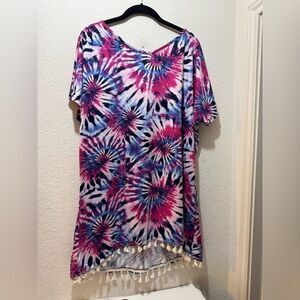 Eldridge tie dye dress shirt